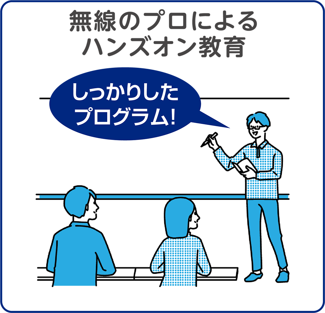 無線のプロによるハンズオン教育